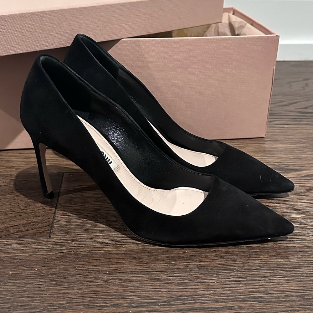 Miumiu black heels Size 35